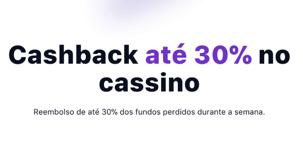 Cashback 1win casino de 30%