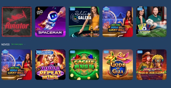 Galera Bet Casino jogos disponíveis