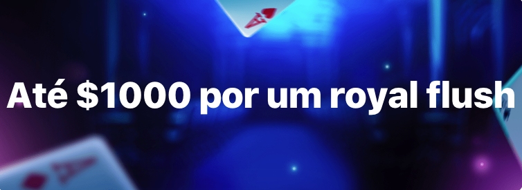 $1000 por um royal flush na 1win casino