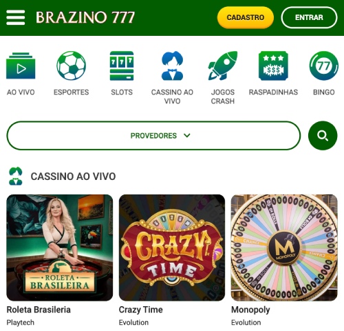 Brazino777 Casino App