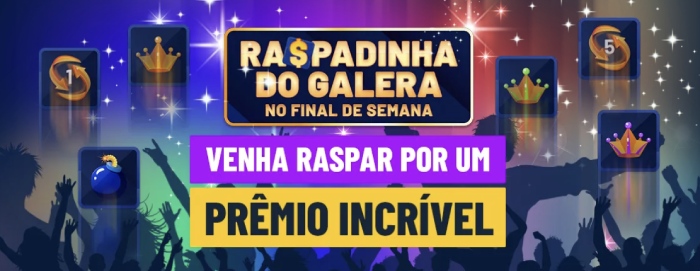 Raspadinha nos Finais de Semana na Galera Bet